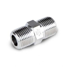   1/4" külső NPT – 1/4" külső NPT saválló közcsavar