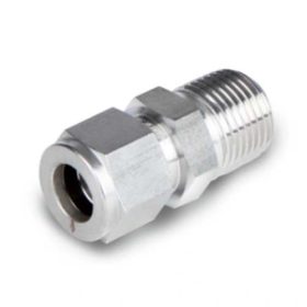   1/4" (6,35 mm) csőre roppantó – 1/4" külső NPT saválló egyenes